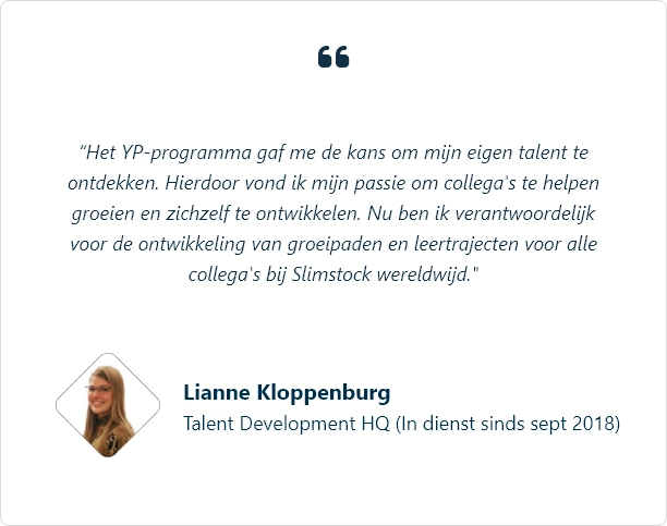 Lianne Kloppenburg Testimonial Slimstock Young Professional Programma
